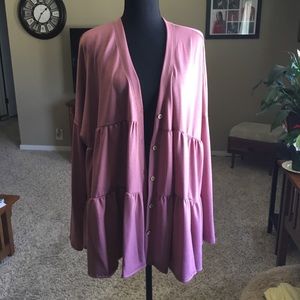 NWOT Baby Doll Button Down Cardigan.